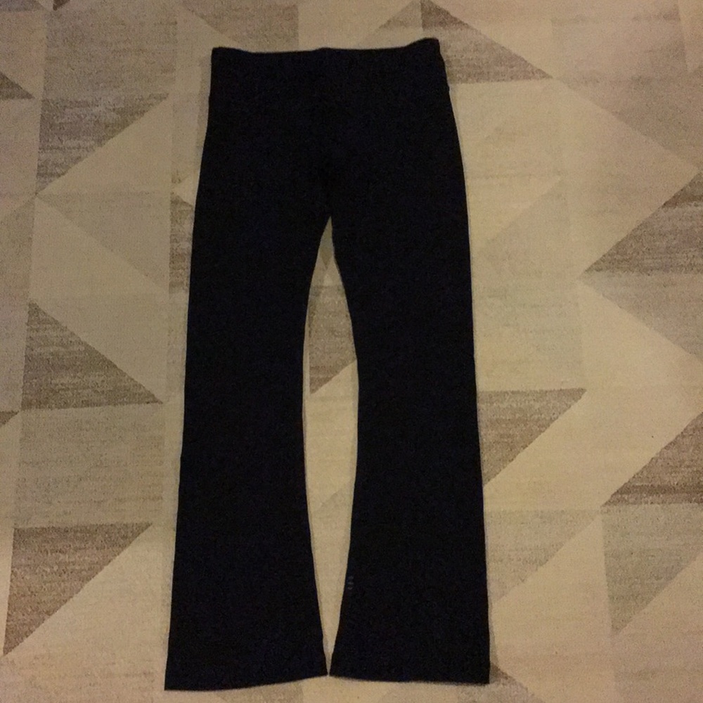 Nancy Rose Black Teaser Workout Yoga Barre Pants